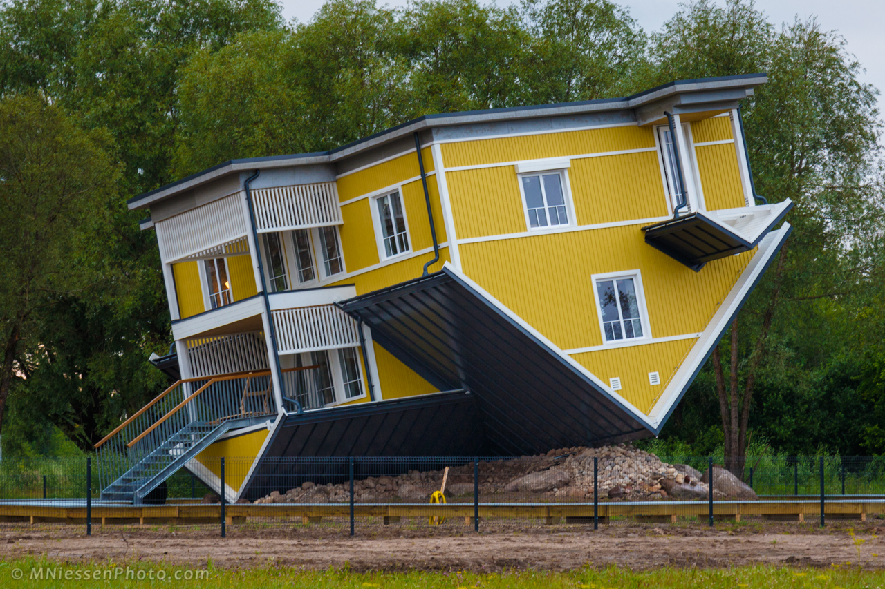 Upside Down House in Tartu, Estonia
